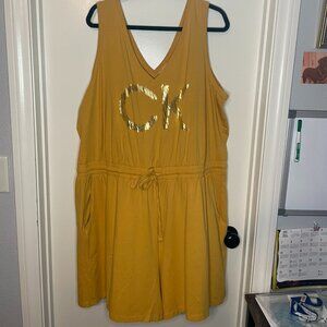 NWOT Calvin Klein Romper Size 2x Mustard Color (010)